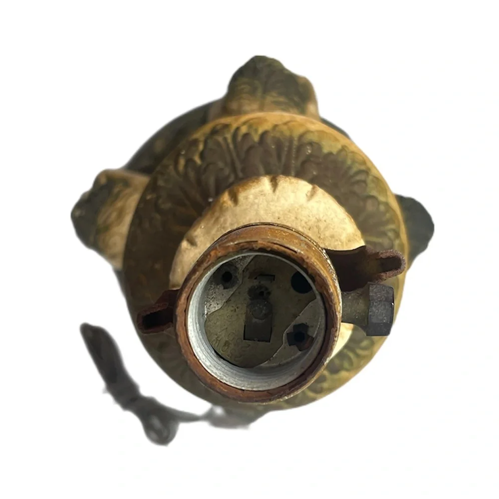 Antique Italian Sculpture Art Lamp Base Glorious Angel Cherubs Made in Italy - Picture 10 of 16